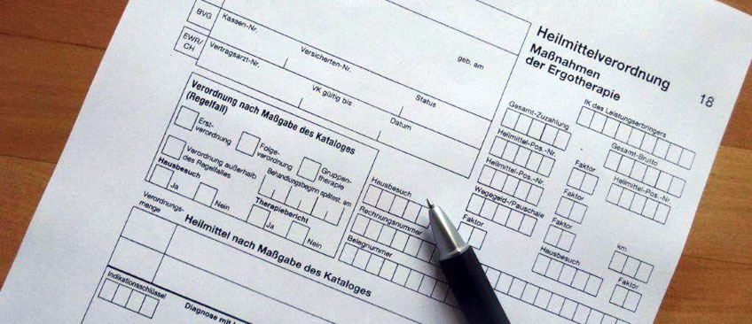 Ergotherapie Verordnung, Formular Heilmittelverordnung